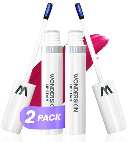 Wonderskin Wonder Blading Lip Stain Peel Off Masque, 2 Pack - Long Lasting, Waterproof and Transfer Proof Matte Pink Lip Tint Stain (Darling Masque)