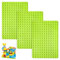 HENGBIRD Pack of 3 Large Building Plates Compatible Building Blocks Base Plate 25.5 x 19 cm Base Plate Green Classic Building Plate Basic Plates for Creative for Toddlers, Girls and Boys, Construction
