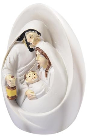 Weihnachtskrippe aus – Jesus-Krippe aus | 10 cm stabile Krippe | mehrlagige Weihnachtsdekoration zum Dekorieren von Bäumen, Türen und Fenstern