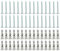 30 PCS Tasselli per Cartongesso Autoforanti in Metallo con Viti, Chiodi Cartongesso, Tasselli per Cappotto Esterno, Tasselli Resistenti per Fissaggio su Pannelli in Cartongesso e Mattoni