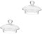 Homoyoyo Replacement Glass Teapot Lid - Clear Cover for Kettle - 65cm Teapot Accessory Ideal for Loose Leaf Tea Makers and Home Use Fits Standard Teapots