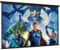 INMOZATA Pull Down Projector Screen 92 inch/203x114cm Wall & Ceiling Projector Screen with 16:9 Ratio Matte White Screen for Home School Cinema Theater Outdoor Indoor Public Display-Black
