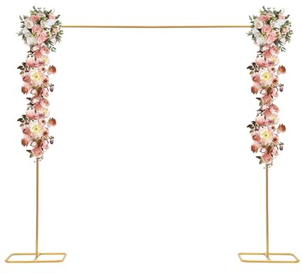 Hochzeitsständer aus Metall, 2 m Hochzeitsbogen Gestell, Hochzeitsdekoration Ständer, Rosenbogen Stander für Hochzeiten, Jubiläen, Geburtstagsfeiern