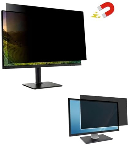 AJPARTS UK 25 Privacy Screen Filter Anti-Spy, Anti-Glare, Blue Light Blocking Protect Your Privacy on Monitors for IMAC, HP, Dell, Samsung, Lenovo, LG, Acer, ASUS, Toshiba, AOC, ViewSonic (16:9)