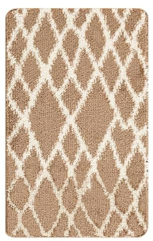 Paradise Door Mat – Soft, Machine Washable Dirt Trapper Rug - Rubber Backed Floor Mat -Heavy Duty Non Slip Doormats, Super Absorbent Front Door Mat, Entrance Rug (Beige, 60x90)