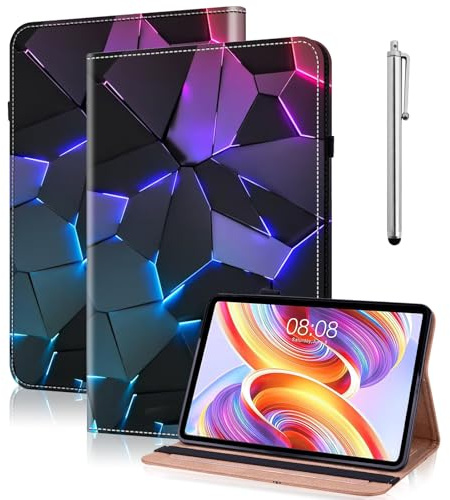 YiChZhe Funda para tablet Amazon Fire Max 11 (13ª generación, 2023) de 11 pulgadas, piel sintética, resistente a los golpes, con soporte ajustable para Kindle Fire 11, ranura para tarjetas y soporte