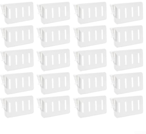 Easily Customize Your Refrigerator Storage with Our Pack of 20 Reliable Plastic Dividers Designed for the Side Door