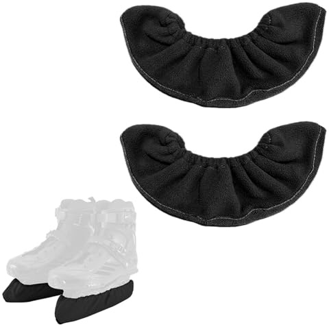 Yuwnd 1 Paar Kufenschoner Schlittschuhe, Elastische Schlittschuh Schoner als Schutz für Kufen, Robustes Zubehör für Eishockey & Eiskunstlauf, Ideal auch als Kufenschoner Eishockey geeignet