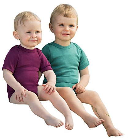 Engel Baby/Kinder Body Kurzarm Bio-Schurwolle/Seide Orchidee 98/104