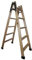 ALBA RULO - ESCALERA DE MADERA TIJERA PROFESIONAL - 5 PELDAÑOS