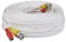 SSL BNC Video Power Cable For CCTV Camera DVR Security System (30M, White)