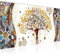 Runa Art Tableau Decoration Murale Gustav Klimt Arbre De Vie 1 Partie Moderne Toile Non tissée Salon Salle Abstrait Arbre Coloré 004612a