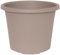 Geli - Vaso da fiori rotondo in plastica, colore: tortora, diametro: 60 cm