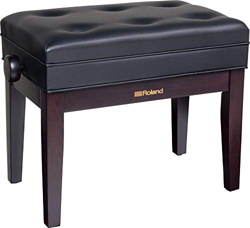 ROLAND,1 Piano Bench In Rosewood with Cushioned Vinyl Seat - Rpb-400Rw