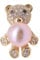 JYX Broche en Perles de Culture Rose 12 mm