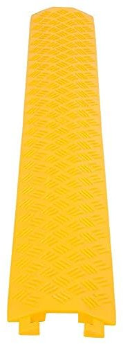 3Pcs Cable Ramp Protective Cover, Drop Over Hose & Cable Track Protector, Safe in High Walking Traffic Areas - Cable Concealer for Outdoor & Indoor Use,95x13x1.6cm(Yellow)