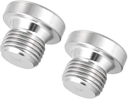 sourcing map Stecker Innensechskantbuchse mit Flansch G Außengewinde Edelstahl Rohranschluss G1 / 8, 2_Pack