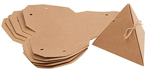 VBS Kraftkarton Geschenkbox Pyramide 6 Stück 12,5cm Schachtel