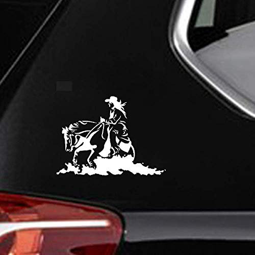 15,3 Cm x 11 Cm Cowgirl Pferd Rodeo Western Cowboy Mode Auto Styling Aufkleber Aufkleber Für Auto Laptop Fenster Aufkleber