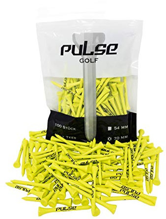 Premium Holz Golf Tee - 100 Stück (Lime, 70) …