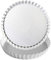 FANDE Molde para tarta, molde Quiche, revestimiento antiadherente, fondo extraíble, bandejas para pizza, molde redondo de aleación de aluminio anodizado (16 cm, 2 piezas, plata)