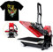 Fetcoi Transferpresse Bügelpresse Hitzepresse Heißpresse 2000W 40 x 50 cm Magnetische Halbautomatik Druckmaschine für Kleidung, DIY Mulitifunktional Heat Presse Maschine, LCD-Touch