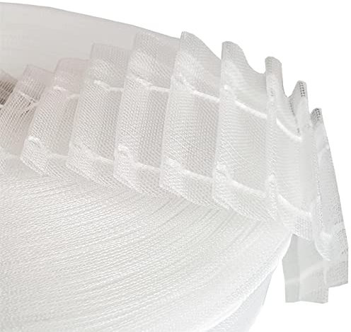 Bestgoodies Gardinenband zum Aufnähen (5m - 50m), vers. Ausführungen wie Kräuselband, Faltenband oder Smokband für Gardinen und Vorhänge