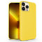 N NEWTOP Cover Compatibile con Apple iPhone 13 Pro, Custodia TPU SOFT Gel Silicone Ultra Slim Sottile Flessibile Case Posteriore Protettiva (Giallo)