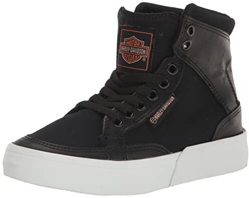 Harley-Davidson Footwear Rosemont - Stivali da moto unisex, Nero/Bianco, 4.5 Women/3 Men