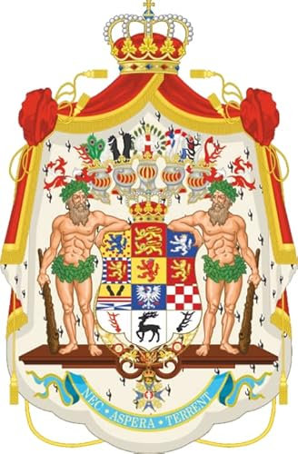 U24 Aufkleber Herzogtum Braunschweig Wappen 10 x 15 cm Autoaufkleber Sticker Konturschnitt