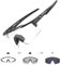 KAPVOE Photochromique Lunette Vélo Protection UV400 Lunette de Cyclisme VTT Sport Homme Femme Baseball Course à pied Conduite Pêche Golf clair Noir 01