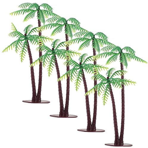 Gogogmee 4stücke Tischdeko Baumfigur Aus Kunststoff Dekorative Für Miniaturpflanze Schreibtisch Zubehör Realistische Garten Anlage Schicke Micro Landschaft Decor