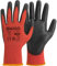 KAYGO Work Gloves PU Coated-12 Pairs, KG11PR, Safety Working Gloves with Secure Grip on Palm & Fingers, for Men and Women, Ideal for General Purpose Light Duty Work, Gardening (XX-Large, Red)