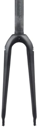 HIMALO Carbon Folding Bike Rigid Fork 14/16/18/20/22'' BMX Fork 1-1/8'' Straight Tube C Brake Front Fork QR 9x100mm Lightweight (Color : Matte A, Size : 16'')
