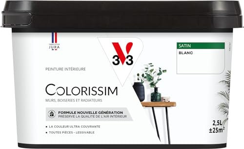V33 Peinture multi-supports Colorissim® Blanc satin 2,5L
