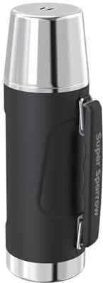 Super Sparrow Thermosflasche Edelstahl Trinkflasche - BPA-Frei - 750ml - Auslaufsicherer Deckel Fungiert als Trinkbecher - Hält 12/24 Std. Heiß/Kalt - Thermoskanne für Sport, Outdoor