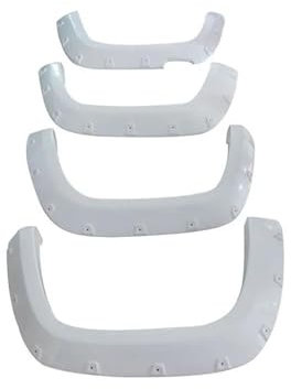 Radlaufleiste Fender Flare Auto Zubehör Kotflügel Für Amarok 2009 2010 2011 2012 2013 2014 2015 2016 2017 2018 Doppel Kabine (Color : Weiss)