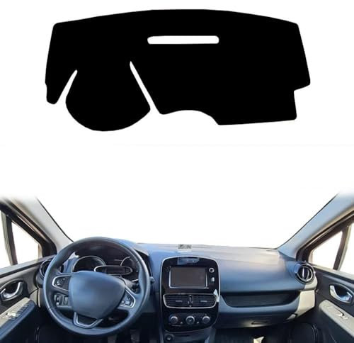 PUCHEN - Auto-Armaturenbrett-Abdeckung Kratzfeste Armaturenbrett-Abdeckung Innen-Armaturenbrett-Abdeckungen LHD - passt für Renault Clio Lutecia 4 IV 2013 2014 2015 2016 2017 2018 2019 2020