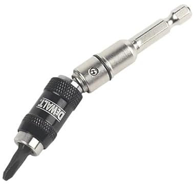 1/4 HEX Impact Driver PIVOTING BIT Holder 86MM, Steel Construction, 20° Pivoting Head, 1 in Pack