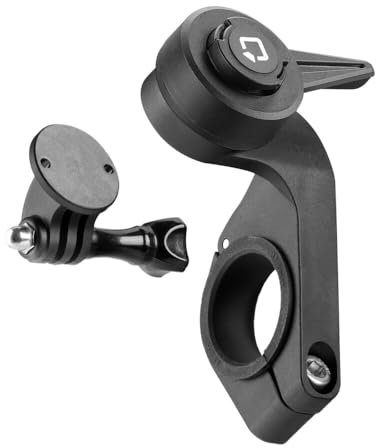 Optiline 91772 Outfront, porta cellulare bici, supporto cellulare bici Duolock 2.0 con supporto per action cam