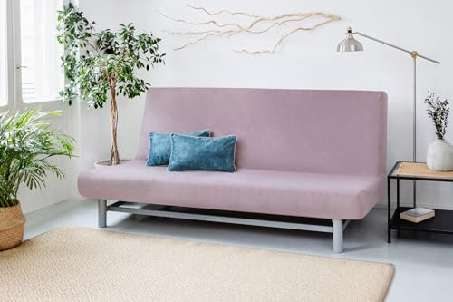 Bestcovers Sofa Überzug - NYHAMN und BEDDINGE Couch Überzug aus Samt und Plüsch - 3-Sitzer Dicker Stretchstoff Sofa Cover einfarbig rutschfestem elastisch passt auf Klappsofa für IKEA