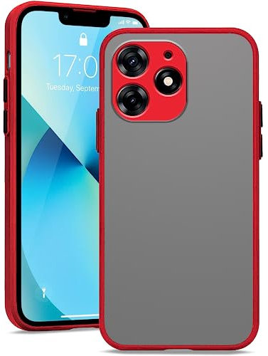 Anlalish Tecno Spark 10 Pro Funda de silicona translúcida mate, funda para teléfono móvil Tecno Spark 10 Pro 360 grados de protección, tacto suave, carcasa de TPU suave, resistente a los golpes,