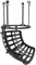 SPORTNOW Basketball-Rebounder, 360° drehbar Basketball-Rücklaufaufsatz, Rückholsystem für Schießübungen, mit Rückprallrampe, Indoor-Outdoor, Schwarz