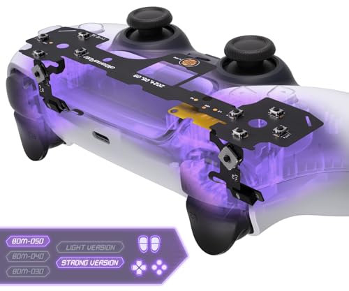 eXtremeRate Strong Version Whole Clicky Kit V2 for PS5 Controller BDM-050 Shoulder Face Buttons, Micro Switch L2R2 Clicky Hair Trigger Kit and Tactile L1R1 Face Buttons Mouse Click for PS5 Controller