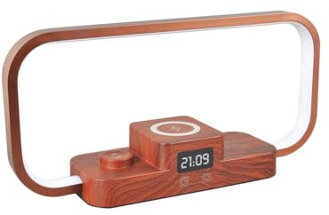 3-in-1 Kabelloses Ladegerät mit Nachtlicht, Kabellose Ladestation für Kopfhörer und Uhren, Kabelloses Laden Tischlampe mit USB-Anschluss Tischlampe für Schlafzimmer Wohnzimmer Büro