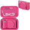 BOVKE Case for Canon PowerShot SX740 / SX730 Digital Camera, 1* Canon SX740 HS Hard Carrying Case + 1* SX740 Camera Soft Rubber Cover with Removable Lens Cover, Rosered