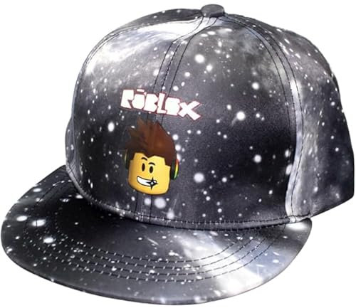 PYTRARTY Rob-lox Basecap,Rob-lox Caps Herren,Unisex Baseball Kappe Herren,Mutze für Junge,Sonnenhüte für Kinder,Kinder Cap,EIN Geschenk für Jugendliche Fans(Grau)