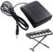 Rwigeboo Sustain Pedal, 3.5mm Jacks with 1.8M Cable Sturdy Electric Piano Sustain Pedal, Anti-Slip Keyboard Accessories for Training, Exercise, Repairing