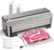 Mesliese 85 kPa 120 W Machine Sous Vide Alimentaire, Système D'étanchéité Puissant, Cutter Intégré, Rangement de Sacs, Mode Humide et Tuyau D'aspiration D'air, 2 Rouleaux de Sac (Argenté)