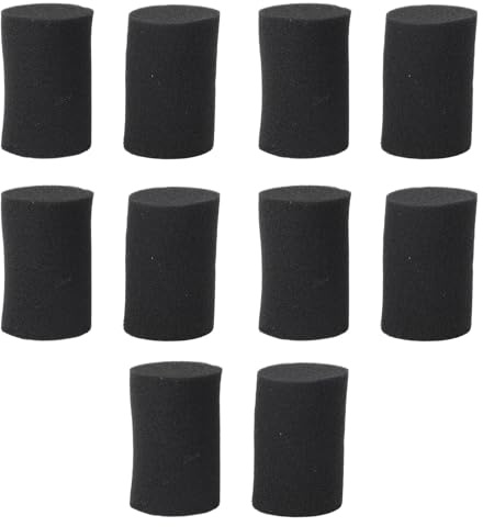 FAUOSWUK 10 St Högtalarportsrör, Skumgummi för Högtalarlåda, Basluftsport, 44 Mm Diameter och 65 Mm Höjd, Minskar Stående Vågor, Förbättrar Baseffekten för Hemmabil/DJ, Subwoofer